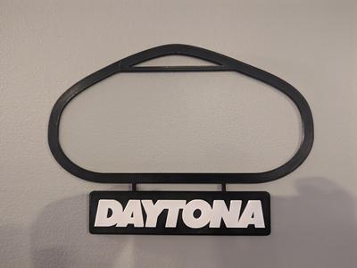 Daytona International Speedway (Oval) Track Map With Nameplate