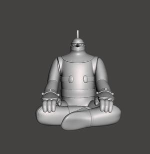 FAN ART Tetsujin 28 Gigantor IRON MAN POSE 1 SOFUBI