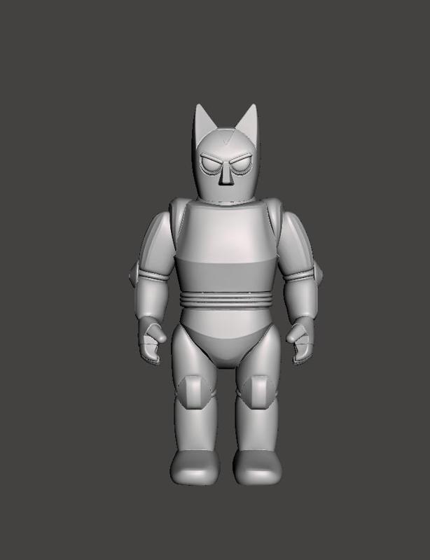 RETRO STYLE FAN ART Black Ox tetsujin 28 SOFUBI