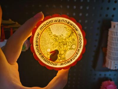 Lunar Surface Mooncake Tap Light