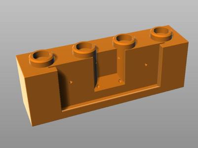 Go-kart Modification Part: A-014-B 1x4 Technic Brick Lithium Battery Pack Modification