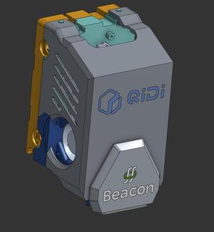 Front cover for Qidi Plus 4 head (beacon mod)