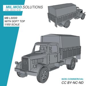Mercedes Benz L 3000 mit Verdeck WW2 Wehrmacht