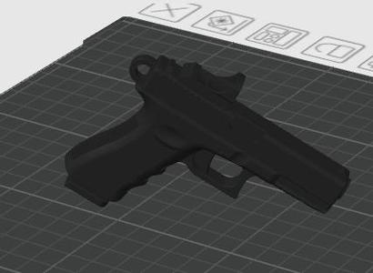 125 scale Glock 19 with red dot