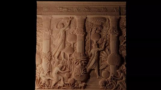 Hanging Gardens of Babylon CNC 3d Print High Relief Sand Casting