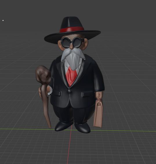 Figure of Master Roshi in Elegant Dress