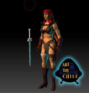 red sonja action figure