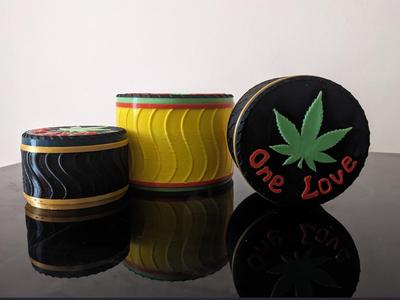 Round Container Cannabis Sign