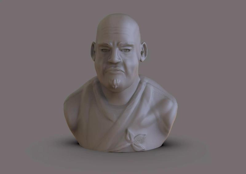 Judo Master Bust