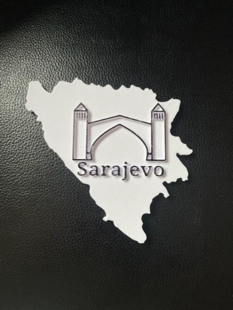 Bosnia Mostar Landmass. Bosna