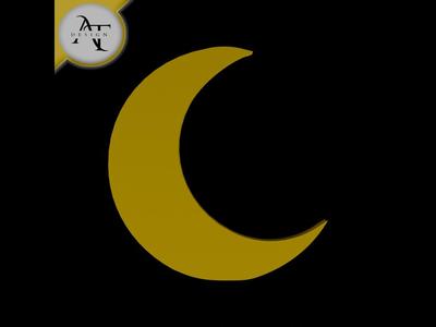 Simple Moon Symbol - 2D Art
