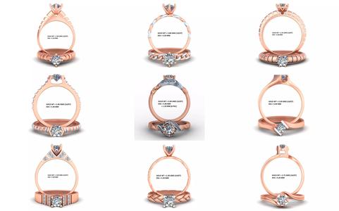 Mega 36 Rings For Women With Stylish And Classic New Design  3D Model Collection