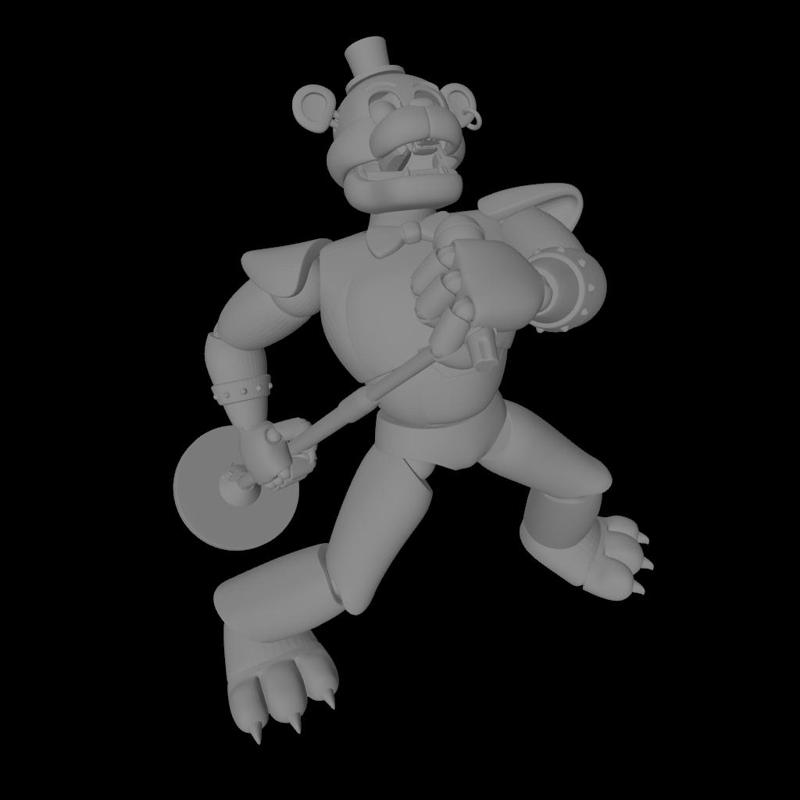 FNAF / Five Nights at Freddy's Glamrock Freddy Figurine 1