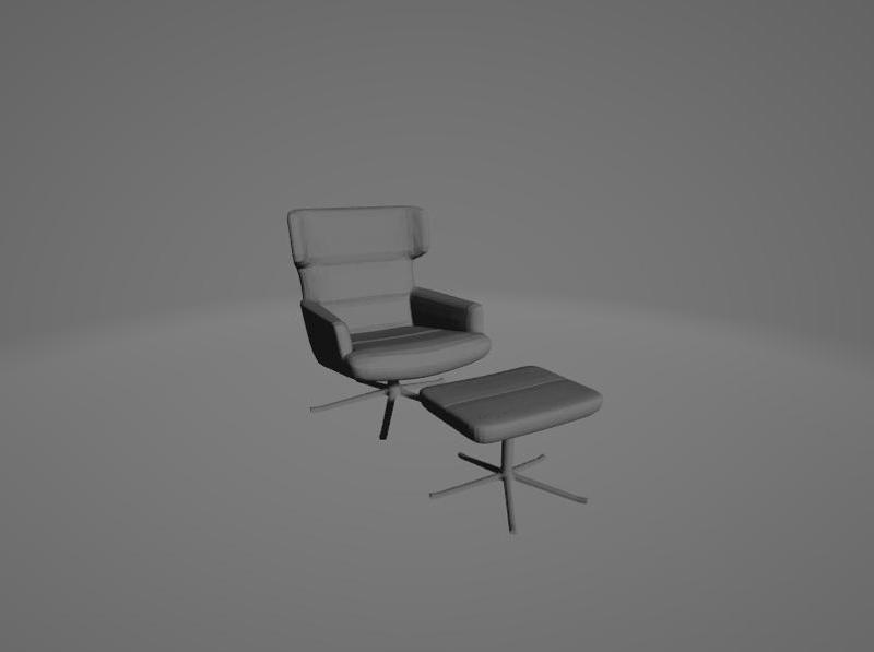 BoConcept Trento Chair – 3D Printable Contemporary Reclining Lounge Chair
