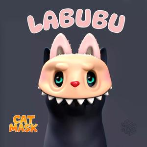 Labubu Style Cat Mask Stylized 3D Print Model for Toys  Animals