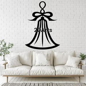 Bell 2D Wall Art/Window Art STL & SVG File for 3D Printing and Laser Cutting