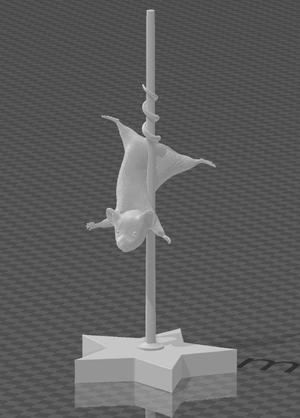 Taxidermy Stripper Mouse Novelty Desk Art Realistic  STL FILE