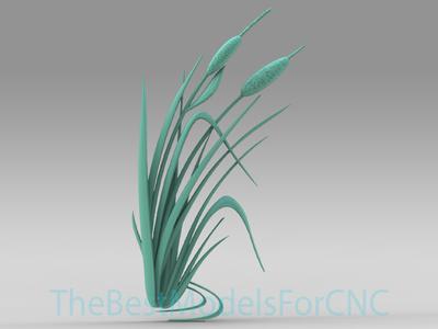 3D Model STL File for CNC Router Laser & 3D Printer Plant Single