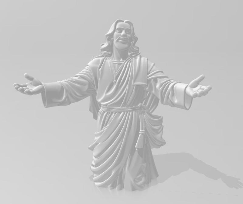 Open-Arms Christ Figurine – 3D Printable STL