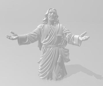 Open-Arms Christ Figurine – 3D Printable STL