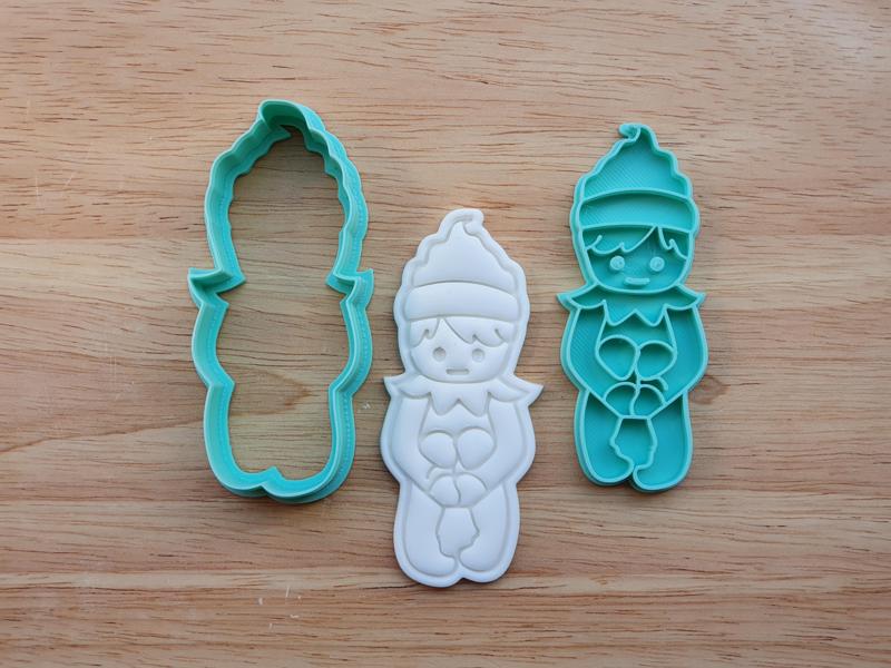 Elf Sitting Cookie Cutter