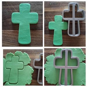 Religious cross cookie cutter