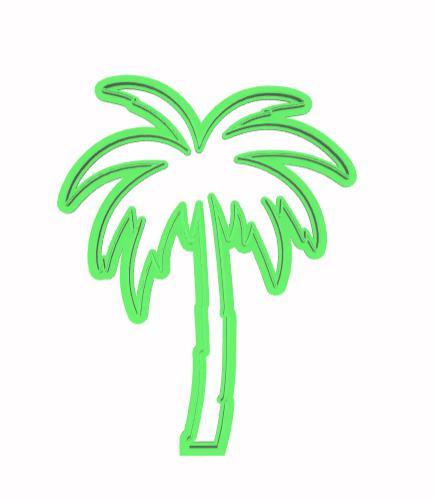 Cortador Silhueta Coqueiro