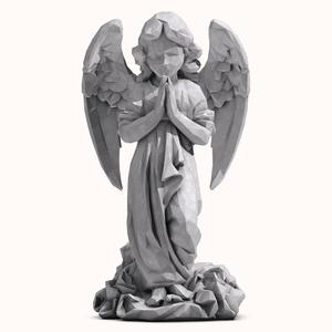 Angel Statue Low Poly