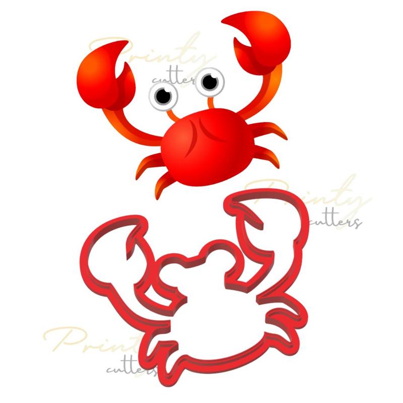 Crab cookie cutter | Baby shark crab | Baby shark cookie cutter | Baby sharks | Baby shark | Cartoon cookie cutter | Cookie cutter | Cookie cutters