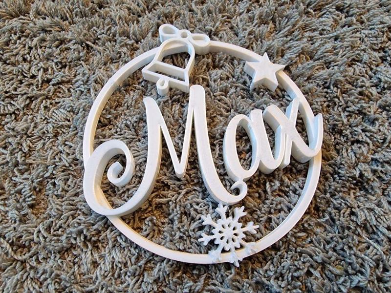 Max Christmas ornament