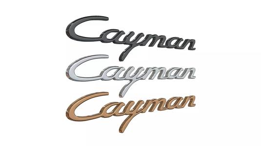 cayman Porsche emblem nameplate