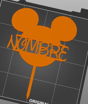 PERSONALIZED MICKEYNAME CAKE TOPPER