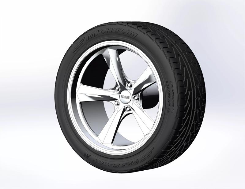 Custom wheels Foose Qualifier Concave for your scale model