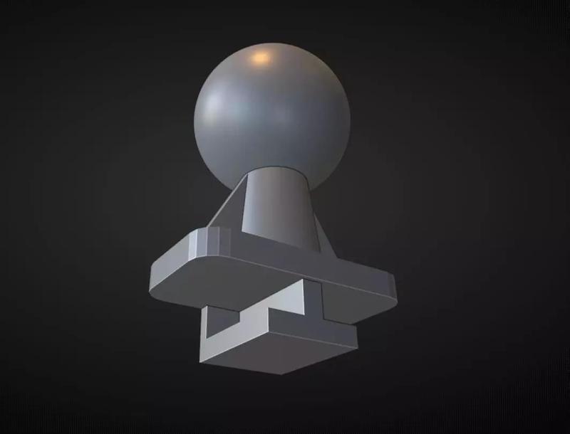 Pieza de conexion camara para auto Warriors vision