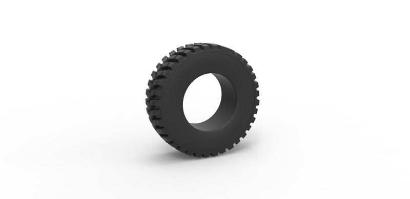 Diecast Tractor tire 8 Scale 1:25