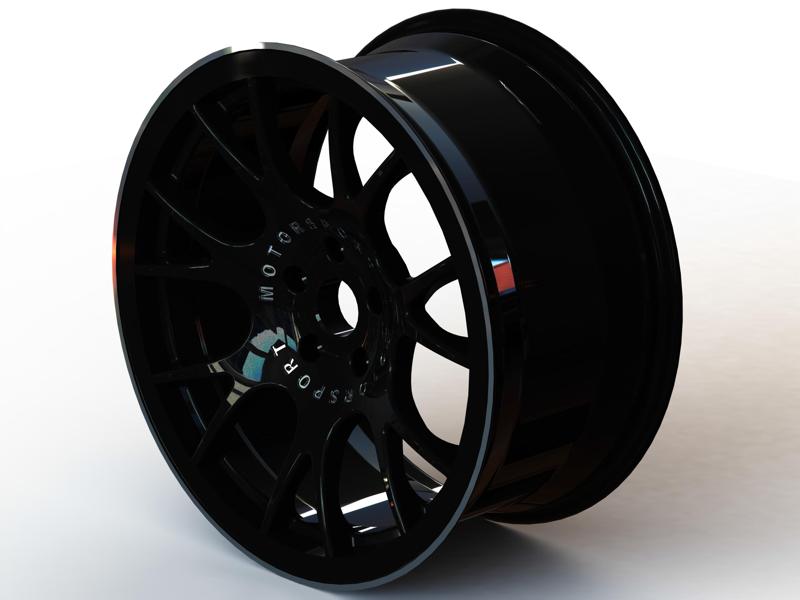 BBS CH-R Black Wheel with Painted Finish Rim 19 inches