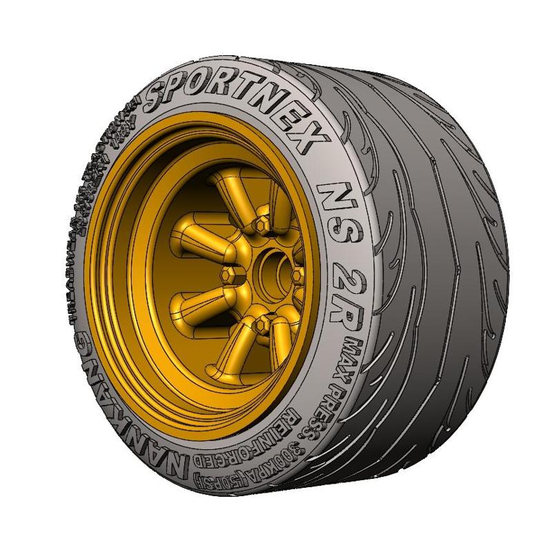 WATANABE wheels and tires 1-64 scale