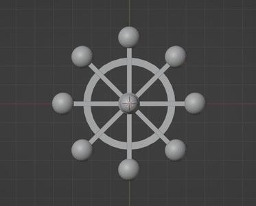 Mahoraga Wheel Spinning Top  (Jujutsu Kaisen)(Updated)