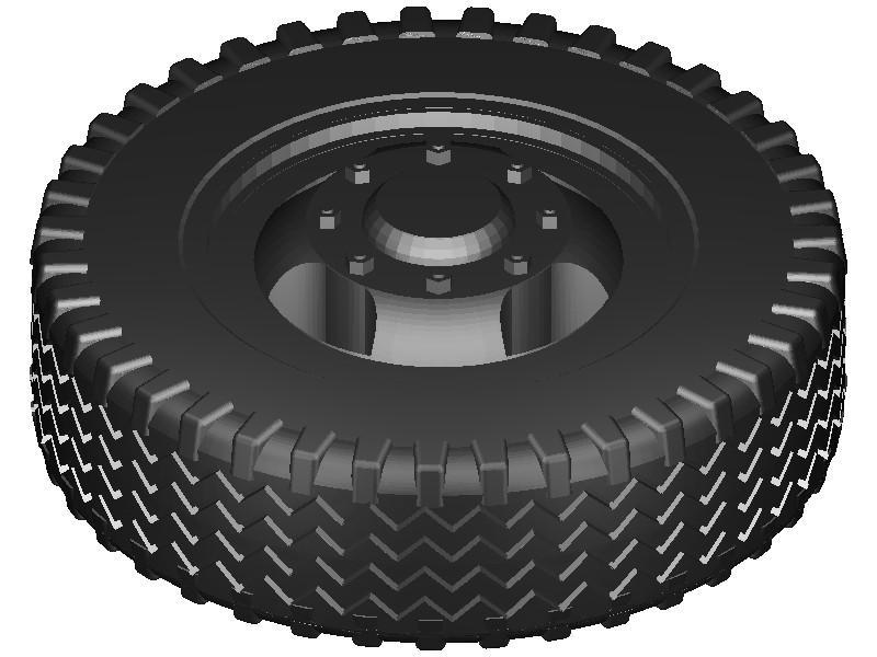 IFA W50 trailer wheel tire with rim Single 1:43