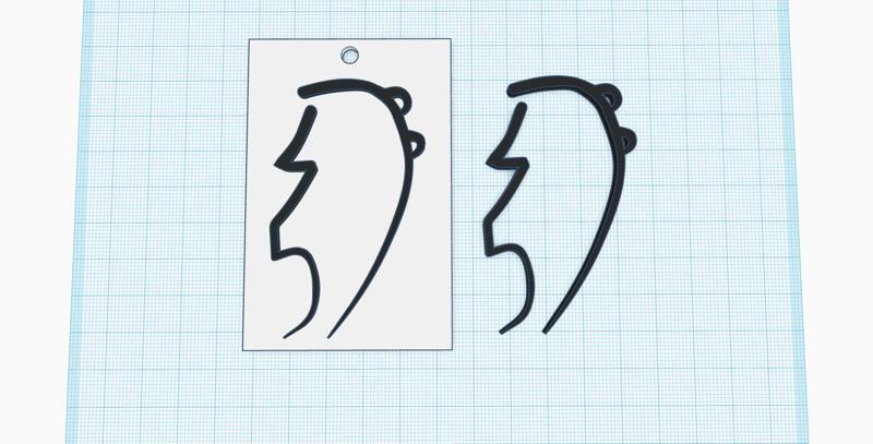 Sei He Ki symbol, Usui Reiki system - energetic tag, wall decor print, energetic keychain, fridge magnet