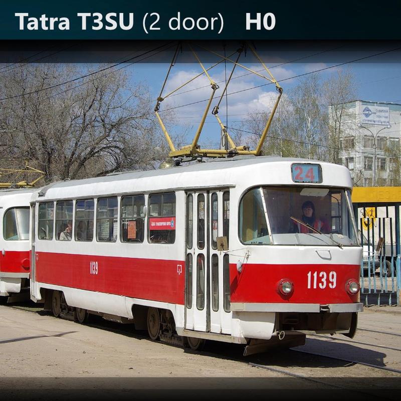 Tatra T3SU (2 door)   H0