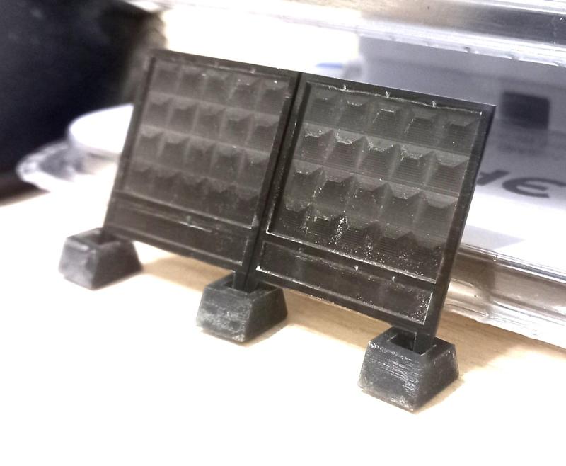 Concrete fence (soviet IZH 31-77 project) in 1/87 scale (H0)