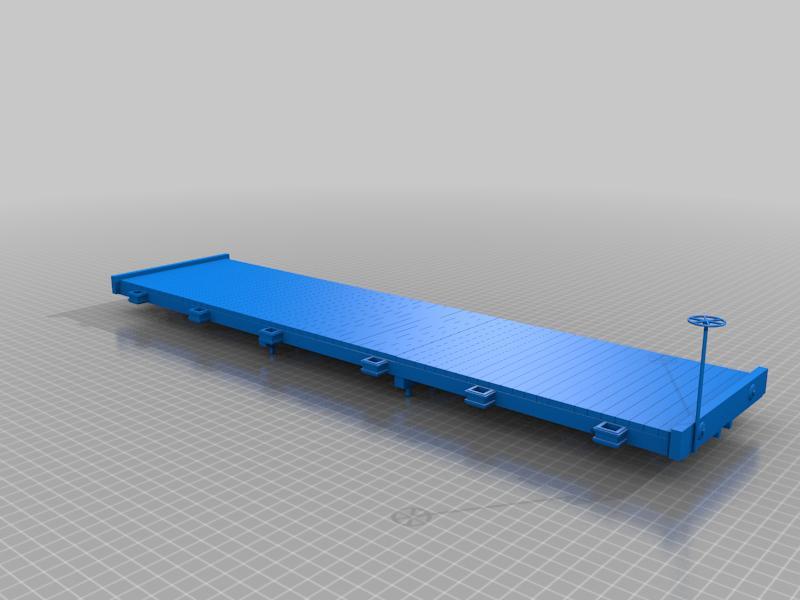 D&RGW inspired 34ft f scale flat car (1.20.3)