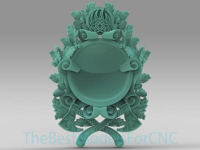 3D Model STL File for CNC Router Laser & 3D Printer Wild Shield