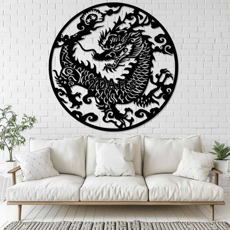 Traditional Chinese Dragon 2D Wall Art/Window Art