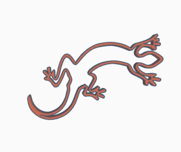 Lizard wall art