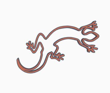Lizard wall art