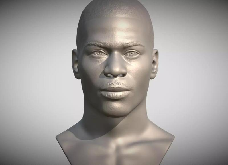 Nelly bust for 3D printing