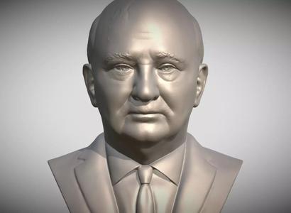 Mikhail Gorbachev bust 3D printing ready stl obj formats