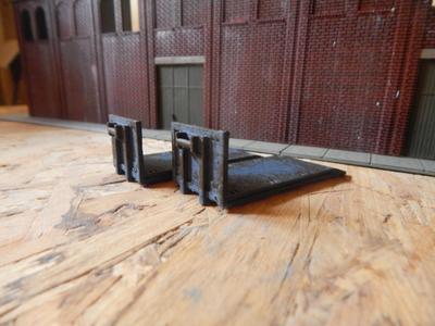 Roll-off container platform hatchback 6 meter H0 1:87